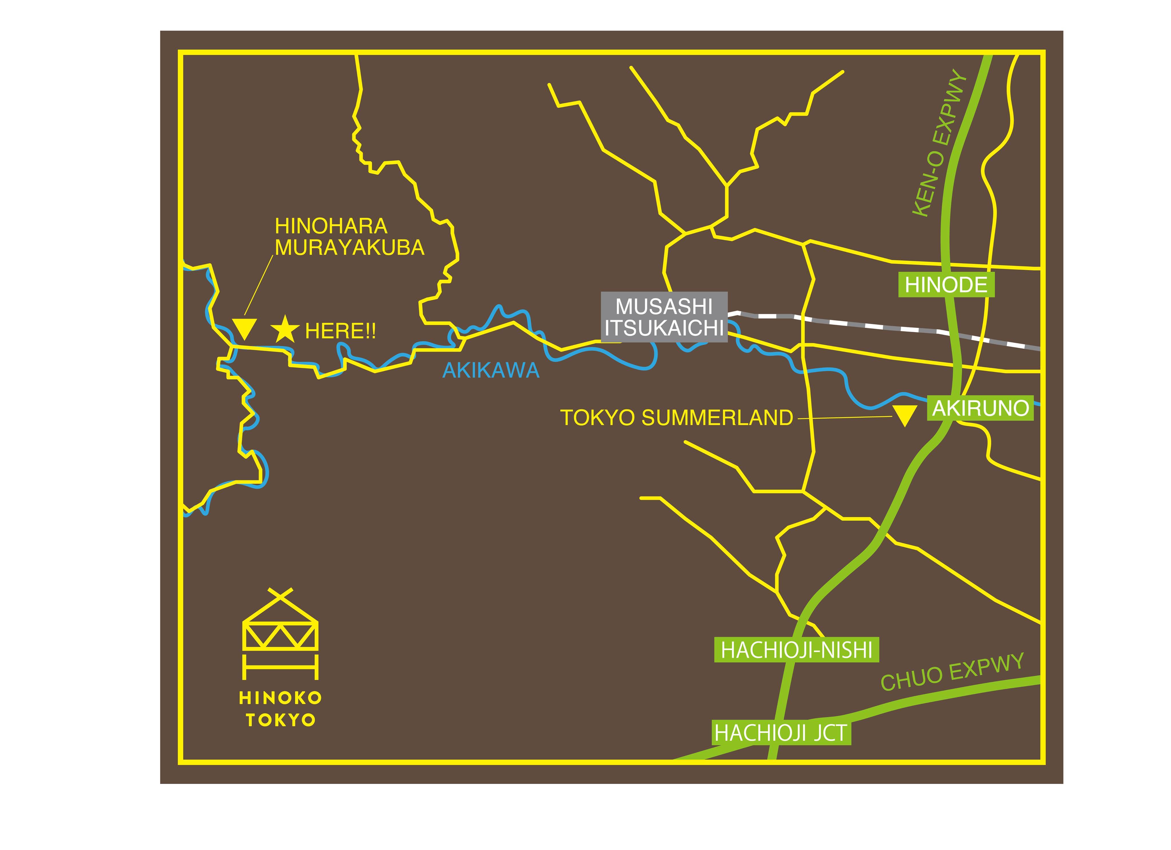 hinoko access map